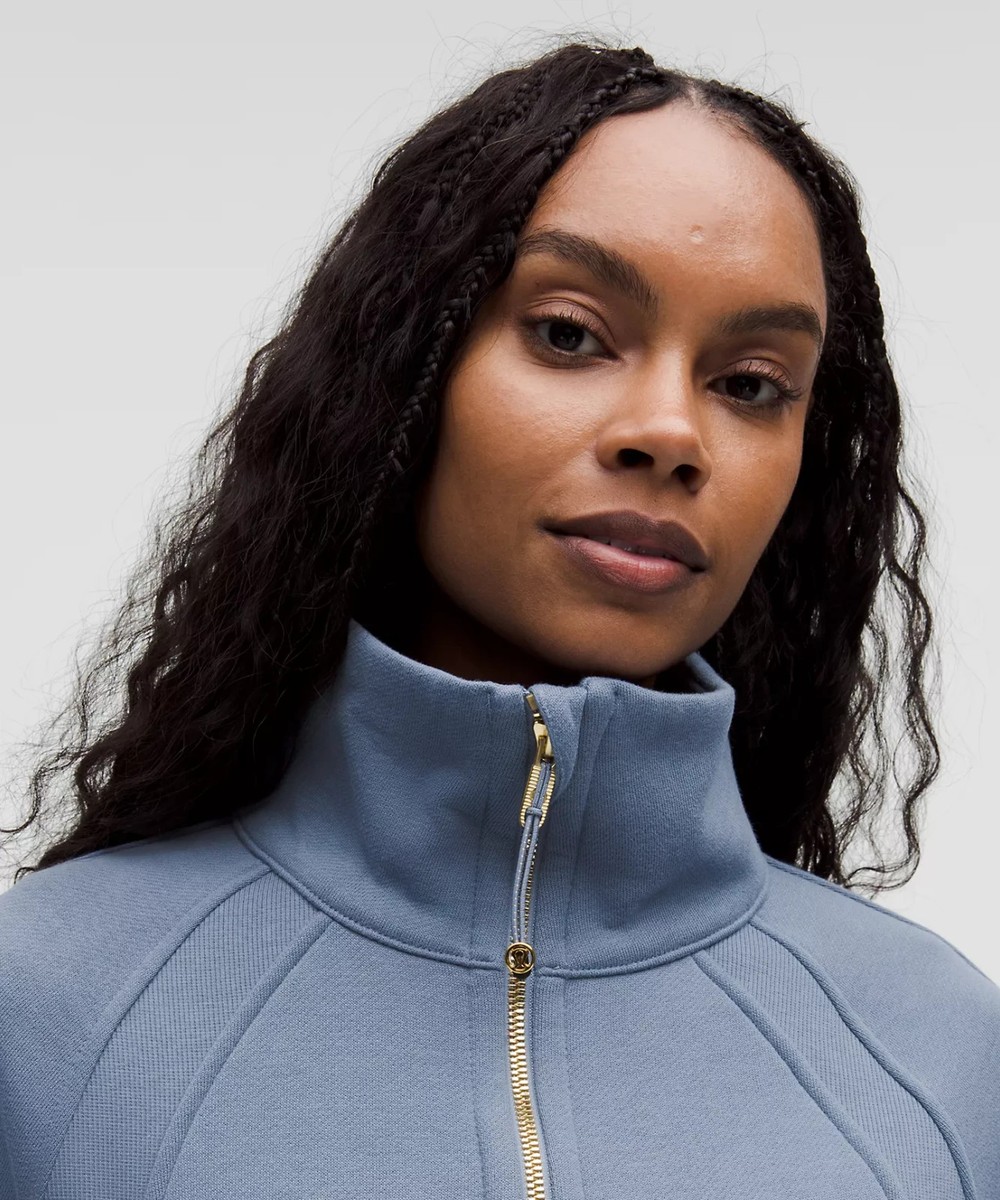 [美品]Lululemon Scubaオーバーサイズ ファネルネック S/M Scuba オーバーサイズ ファネルネックハーフジップ | パーカー