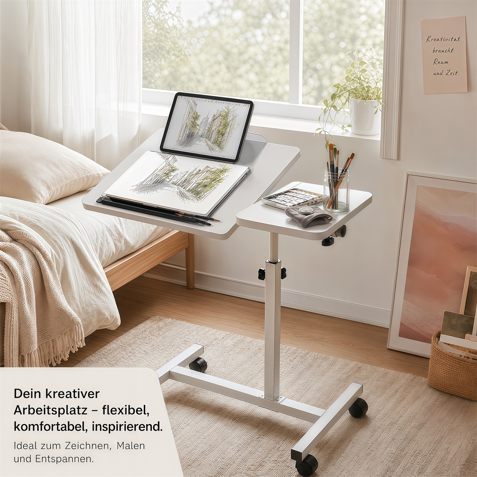 Tavolino da toeletta e scrivania per laptop foto 5