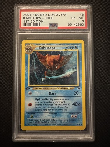 Kabutops (1st Edition) graded PSA 6 for sale on eBay