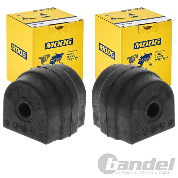 2X Moog Lagerung Stabilisator Hinten Links+Rechts Passend FüR BMW 1 3 5-image