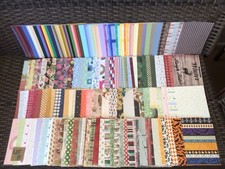 B..LOT OF SCRAPBOOK PAPER 4.5x6.5 160 Shts. Mixed Themes  Brands NEW