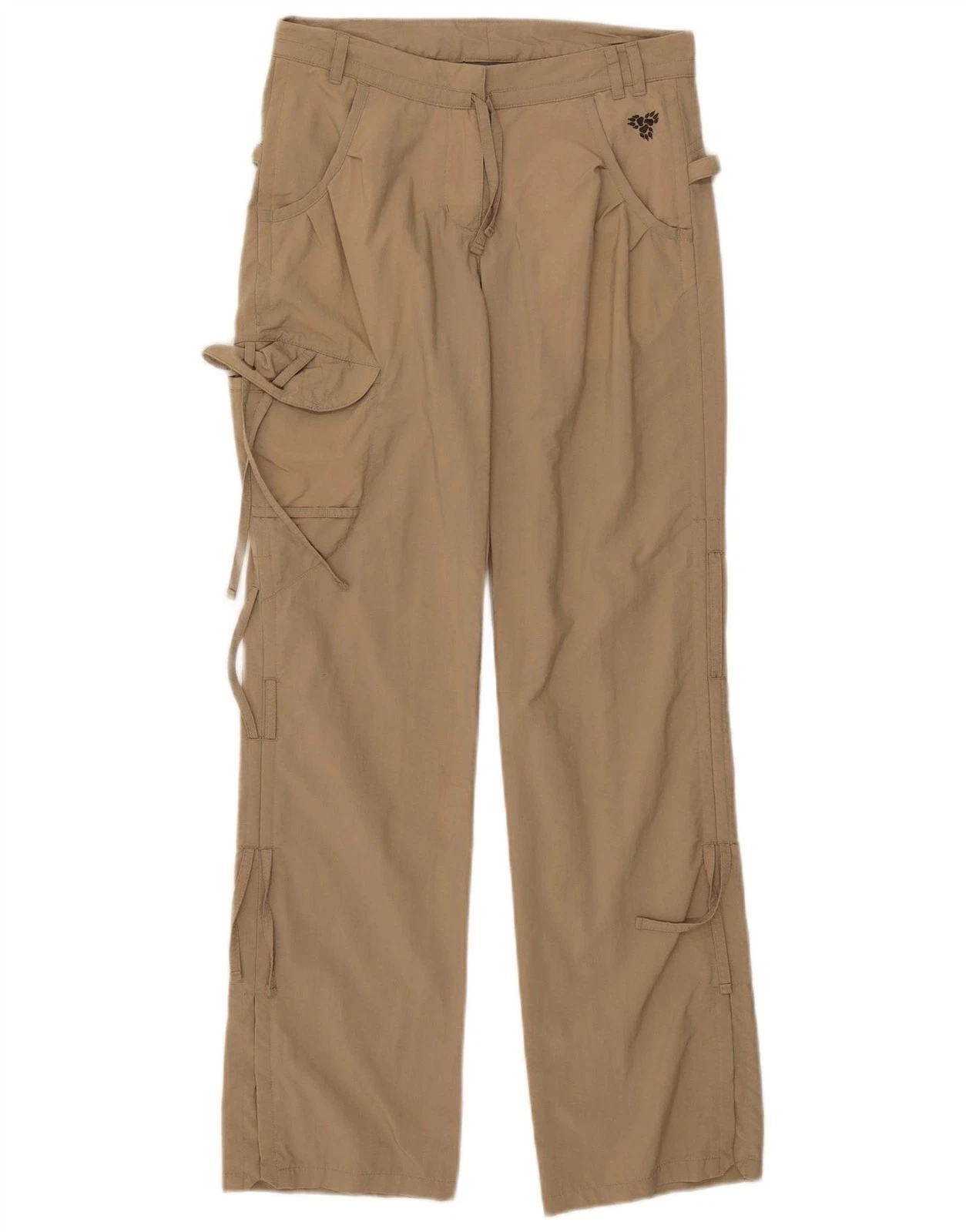 Jack Wolfskin Womens Regular Fit Cargo Trousers UK 8 Small W28 L31 Beige DT15