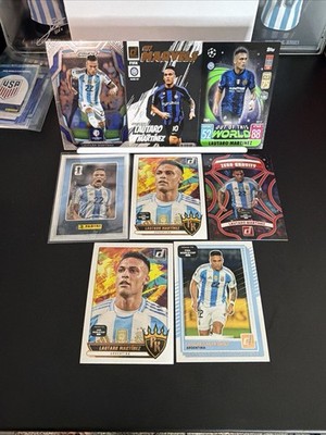Panini Prizm/FIFA/Donruss Road to WC 26 Soccer 8-Card Lot Argentina L Martinez
