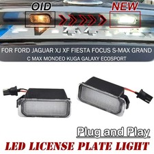 LED Number Plate Lights Rear 12V White Direct Replacement Pair