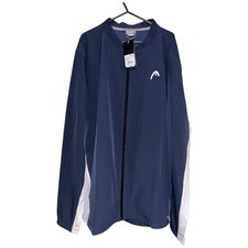 Head Sports Track Jacket Padel Baseball Full Zip Top Navy Size XXL RRP £80 New