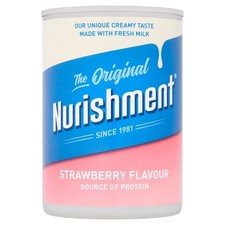 Case of 12 Nurishment The Original Strawberry Flavour High Protein Milk 400g 6.43 per kilo