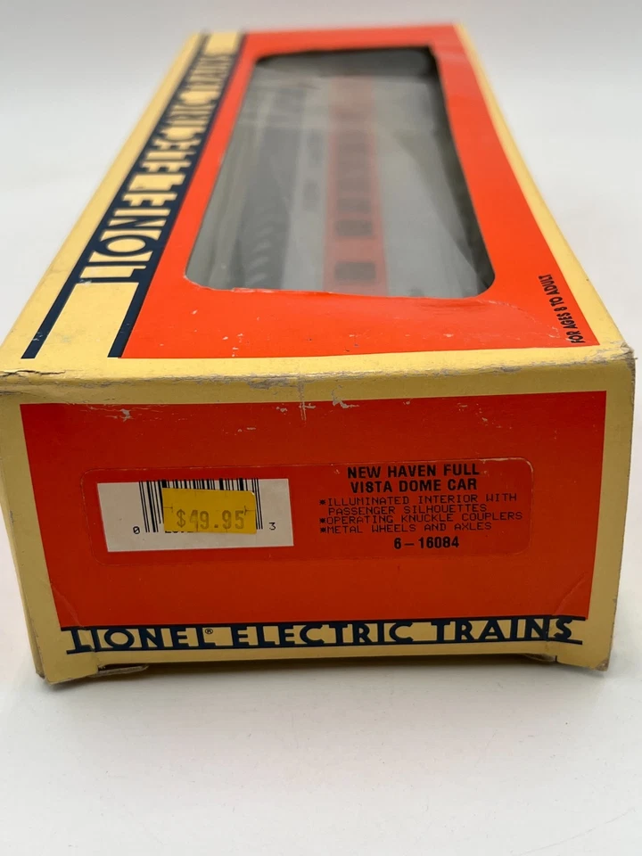 Vintage Lionel O Gauge New Haven Full Vista Dome Car #6-16084 New in Box 1995 - Image 4 of 4