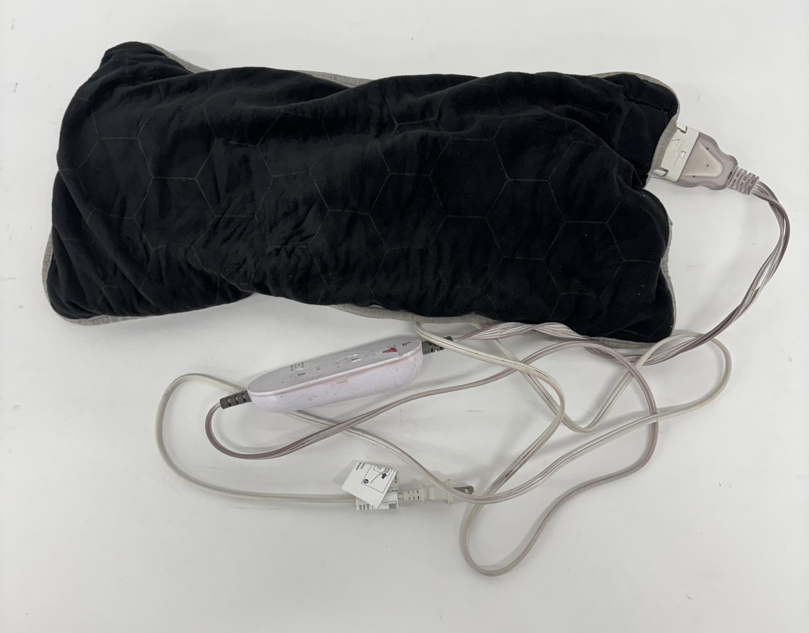 Sharper Image Calming Heat Copper + Charcoal Massaging Weighted Heating Pad