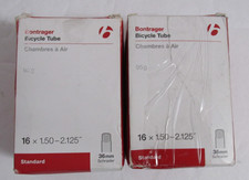 Lot of 2 Bontrager Bicycle Tubes 16 x 1.50 - 2.25" 36mm Schrader