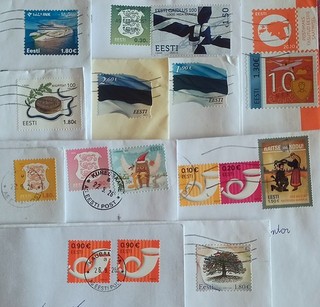 ESTONIA: STAMPS ON RECENT LETTERS Includes SELDOM PRIVATE STAMP
