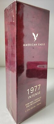 AEO American Eagle 1977 Intense Men's Eau De Cologne 1.7 Oz Limited Edition