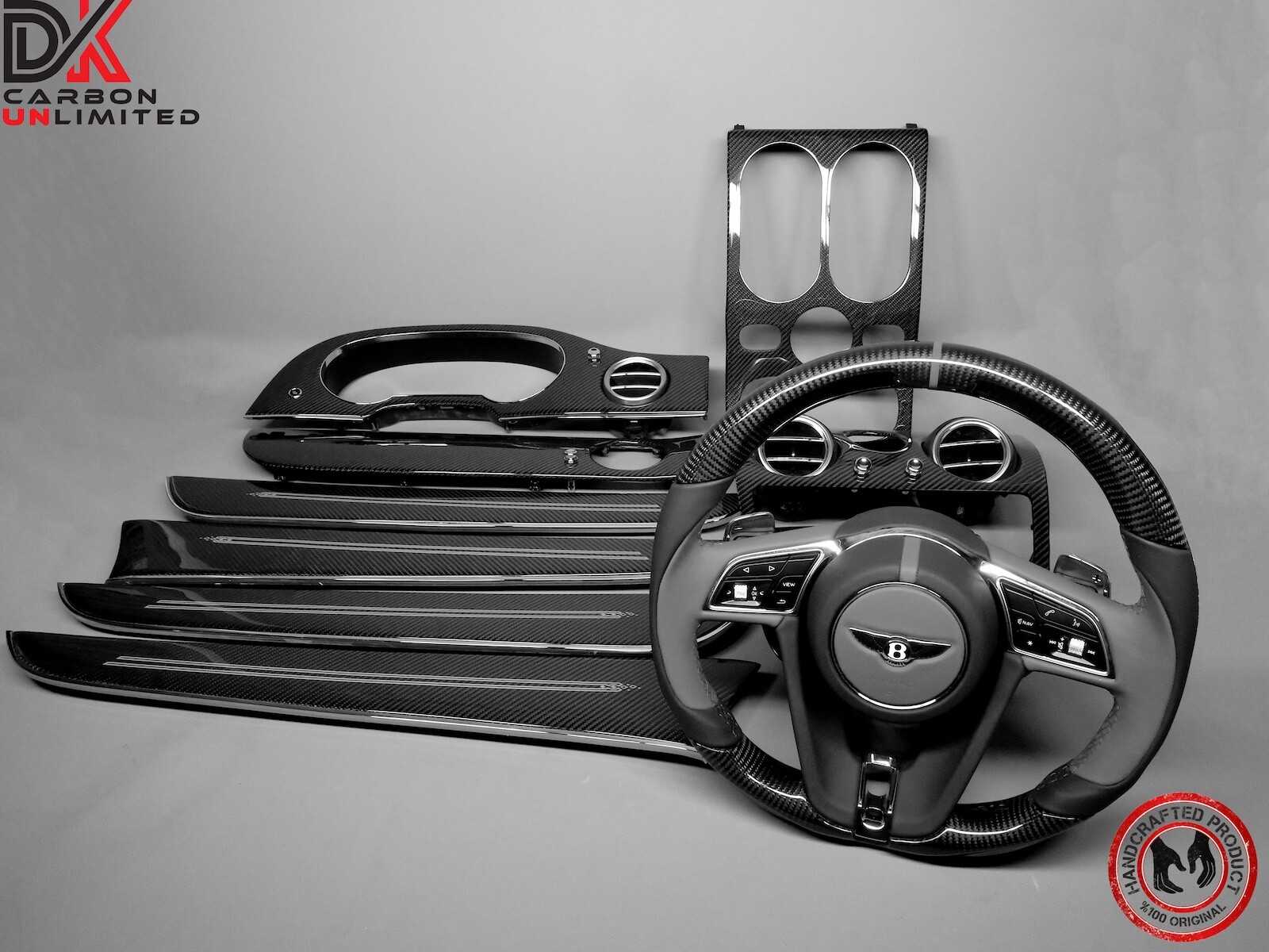 Bentley Bentayga 2016 to 2020 Pre Facelift Gloss Finish Carbon Interior Trim Kit