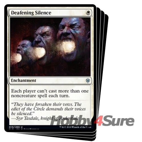 Deafening Silence X4 M/NM Magic: The Gathering MTG Throne Of Eldraine - Picture 1 of 1