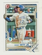 2021 Bowman FIRST 1ST EDITION #BFE-1 BOBBY WITT JR RC Rookie Kansas City Royals