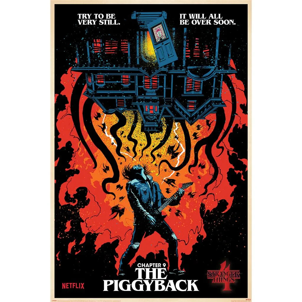 Stranger Things Poster - Official Season 4 61x91.5cm The Piggyback Poster - Image 3