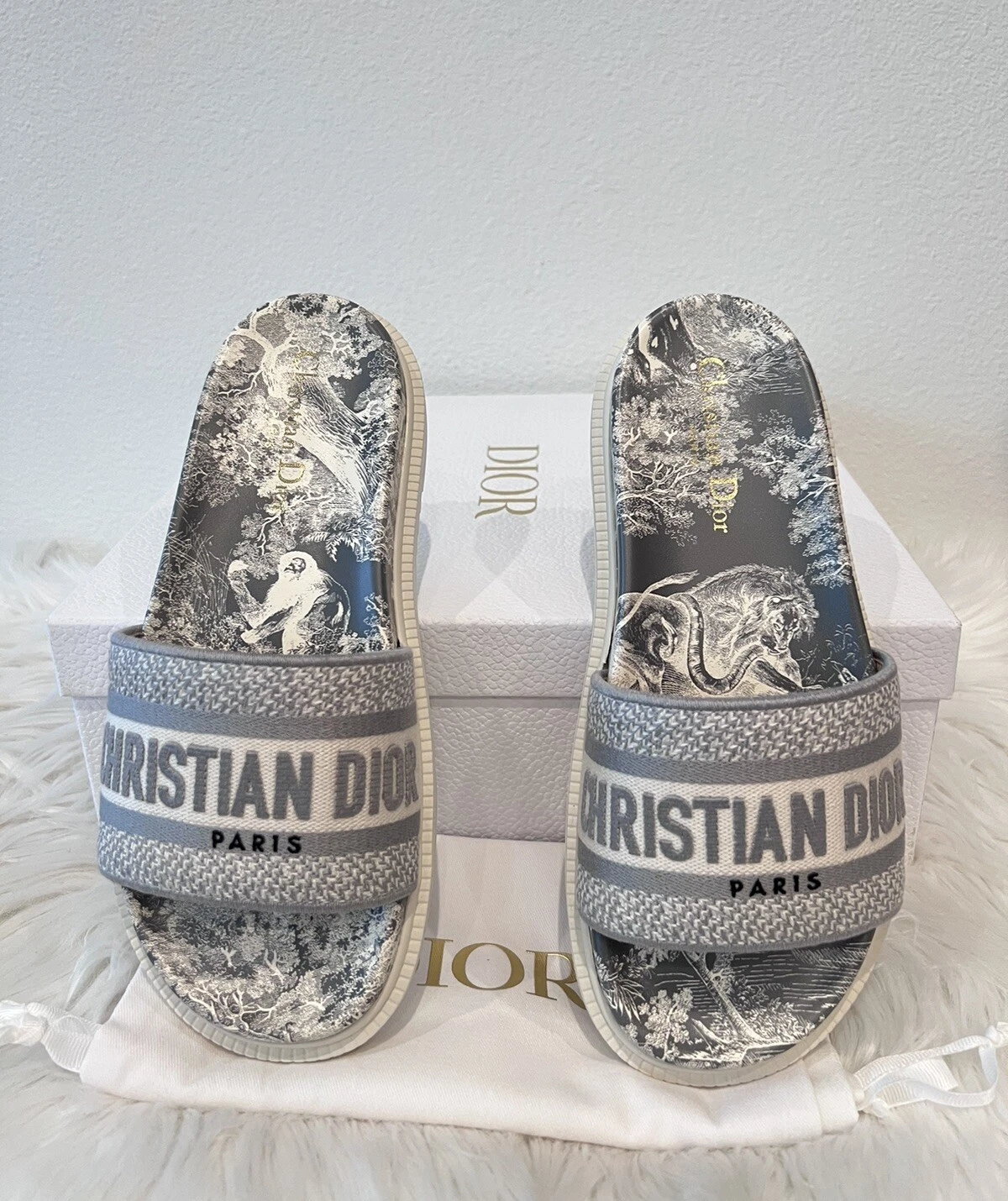 Sandale Christian Dior DWAY logo Dcross Dioract Dclub Evolution neuve dans sa boîte 37,5