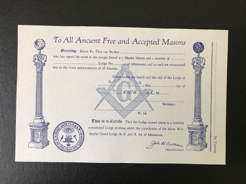 vintage Freemason Ephemera Lot: Bylaws, Message Concerning 1st/2nd/3rd Degrees - Picture 8 of 9