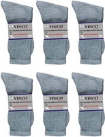3-6-12 Pairs Men's Plain Solid Sports Athletic Work Crew Socks Size 9-11 10-13 4