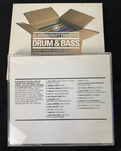 Nicky Blackmarket Presents Drum & Bass CD Azuli Records AZCD07 2000 Rare - Imagen 4 de 9