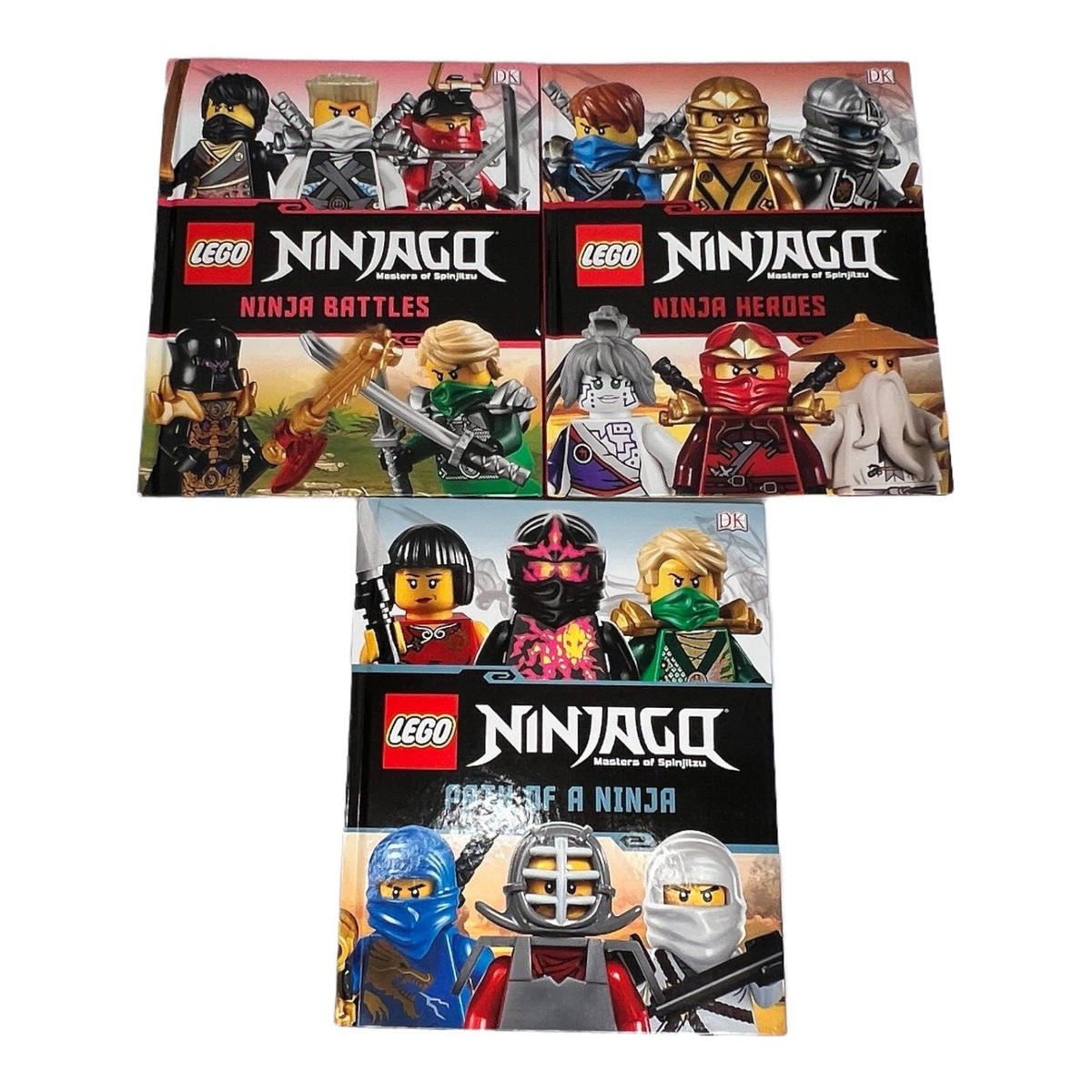 Set Of 8 LEGO Ninjago Books - Masters Of Spinjitzu - EUC | eBay