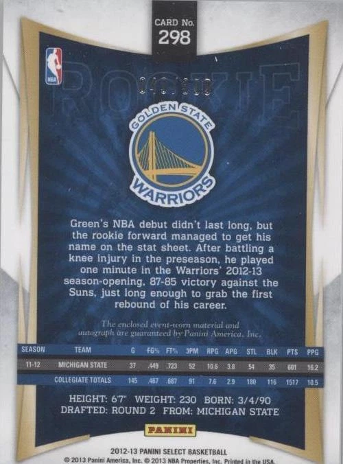 2012-13 Panini Select - Draymond Green #298
