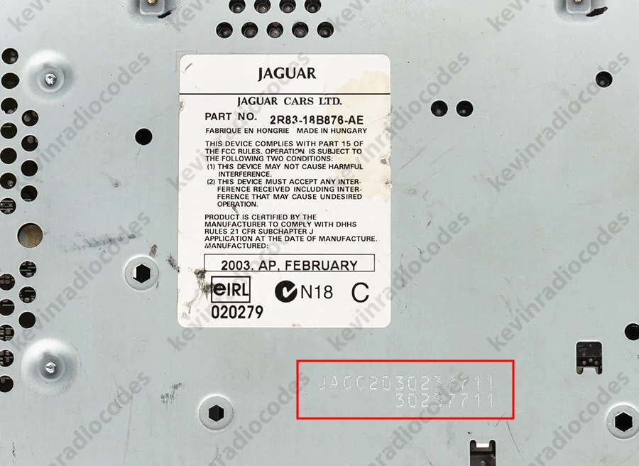 ✅JAGUAR RADIO DEKODIEREN PIN CODE FÜR ALLE MODELLE XF XJ XK S-TYPE X-TYPE✅ - Bild 2 von 4