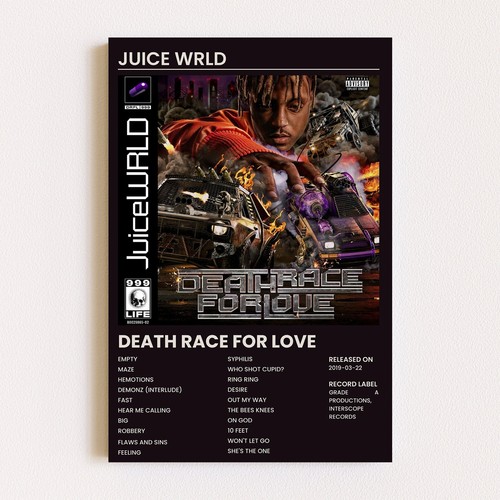 Juice WRLD - Death Race For Love Album Cover Art Poster Print. - Picture 5 of 5