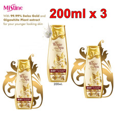 3x Mistine White Spa Swiss 99.99% Pure Gold C...
