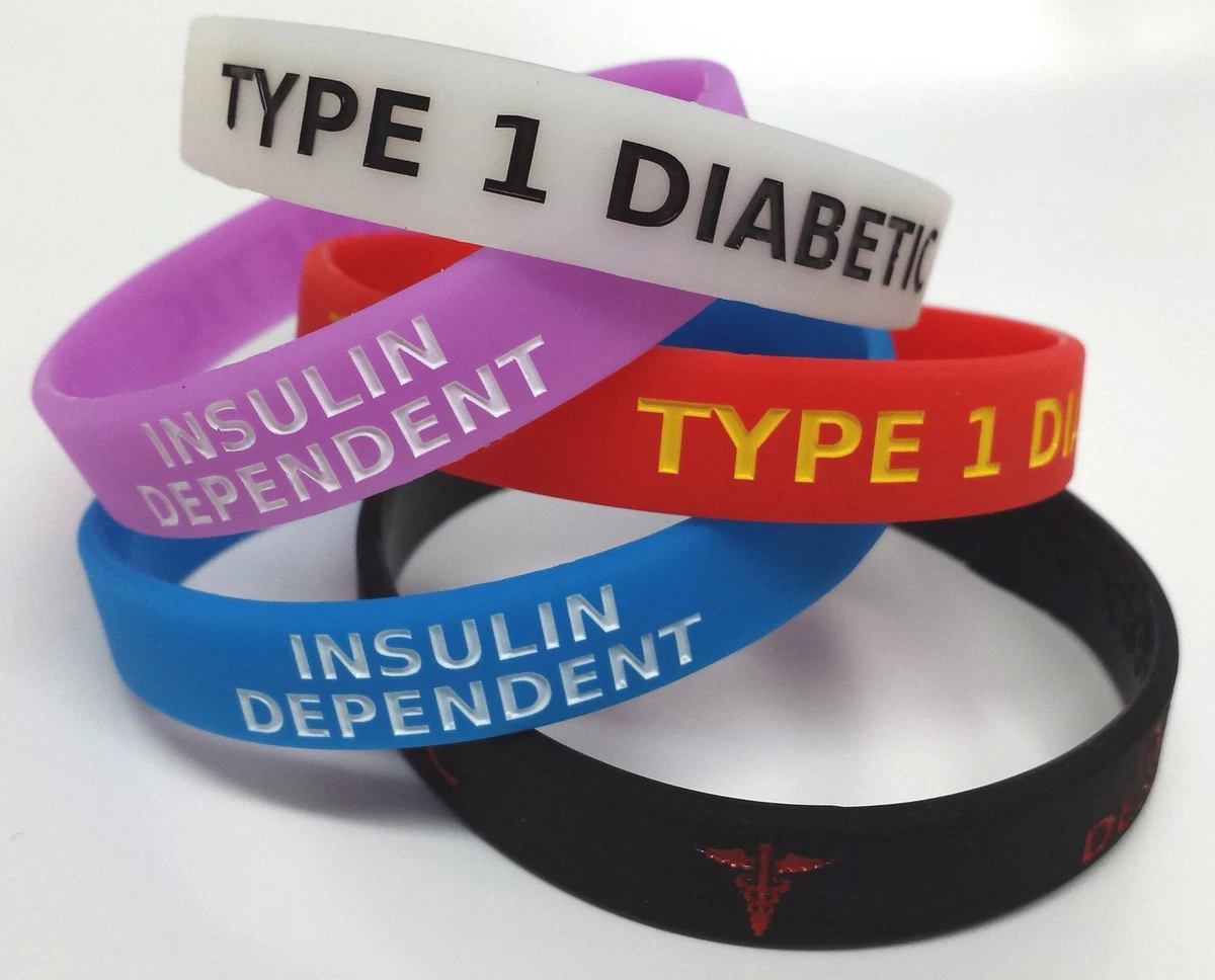 Type 1 diabetes rubber hotsell bracelets