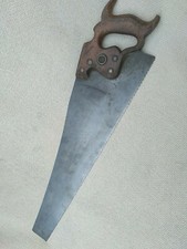 HENRY DISSTON & SONS D8 PHILADELPHIA USA PANEL  RIP HAND SAW 7 TPI 26"MEDALLION 