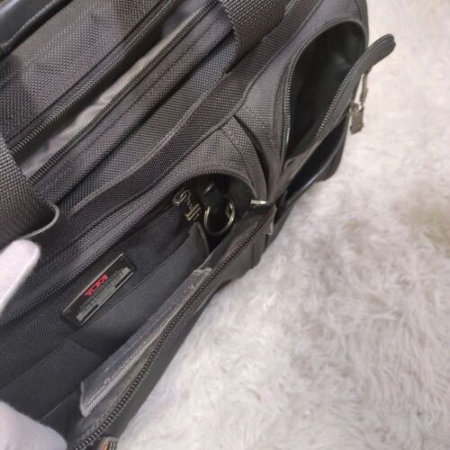 TUMI Business Carry Bag 2Wheel Suitcase 26104DH Black Nylon Travel Popular Model - Picture 8 of 11