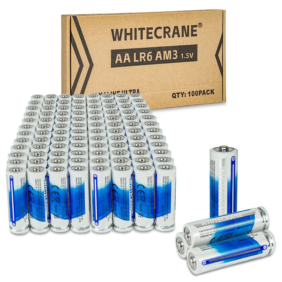 4/8/12/20/24/48/100 Pack WHITECRANE AA Batteries 1.5V Alkaline Non - Foto 13