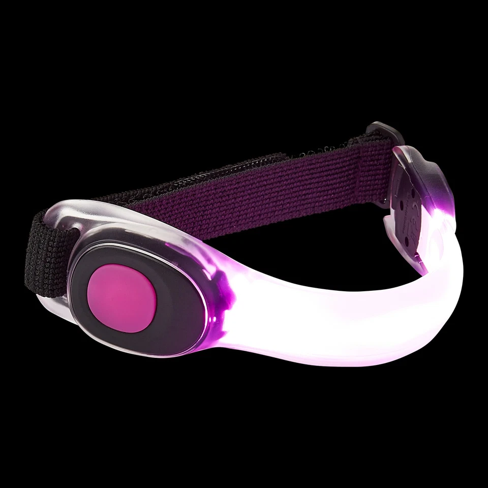 2 Pink LED Running Armbands Reflective Flashing Running Jogging High Visibility - Image 4 of 4