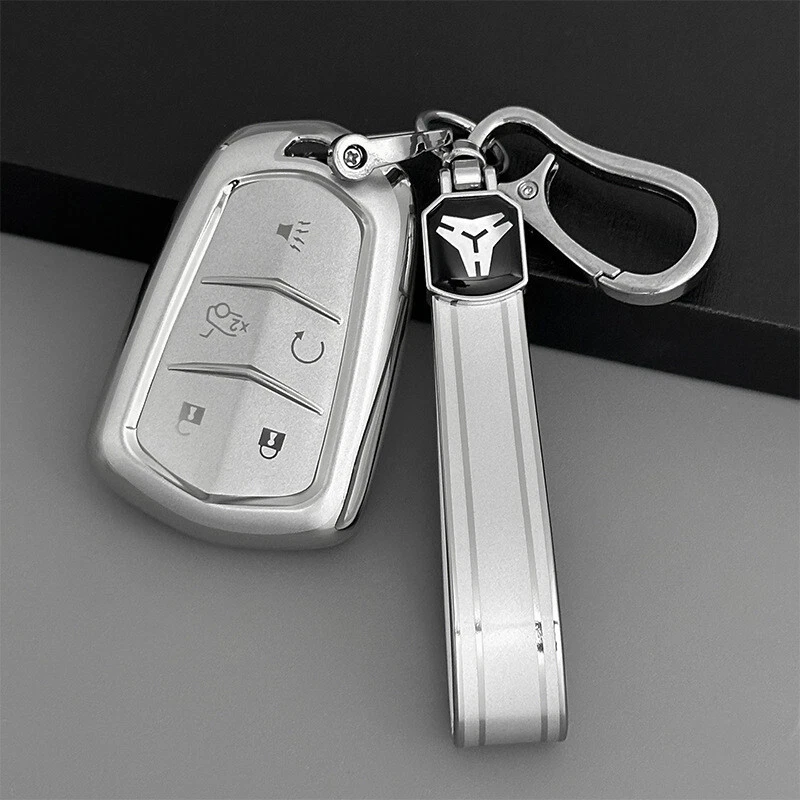 Funda Carcasa Llavero Mando a Distancia TPU Suave 5 Botones para Cadillac SRX XTS CTS XT5 CT6 ATS Foto 4 de 4