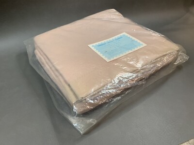 Chatham Champagne Beige Touraine (Imperfect) Blanket w/ Satin Trim 68'' X 86'' VTG
