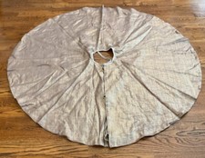 NWT Pottery Barn Bronze Metallic Jute Christmas TREE SKIRT Large 60  