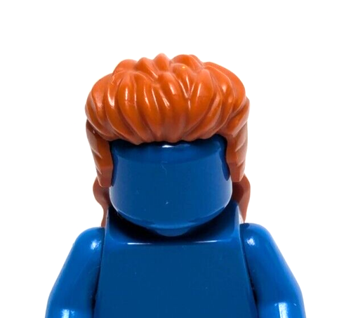Lego - Minifigur Haare - dunkelorange, lange Meeräsche, zurückgekehrt - Bild 2 von 3