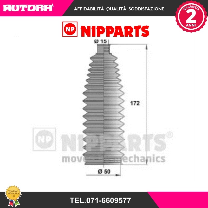 Kit Soffietto Sterzo TRW JBE219 - Per Assali E Sterzo, Altezza 212mm - Foto 2