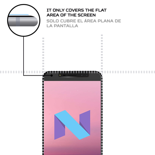 Protector de pantalla antichoque para Uhans Max 2 - Imagen 4 de 6