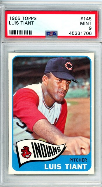 1965 Topps Luis Tiant Rookie #145 PSA 9 Indians 15399