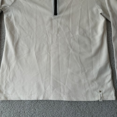 Ralph Lauren Active Top Womens Large White Black Athletic 1/4 Zip Pullover Train - Picture 3 of 10