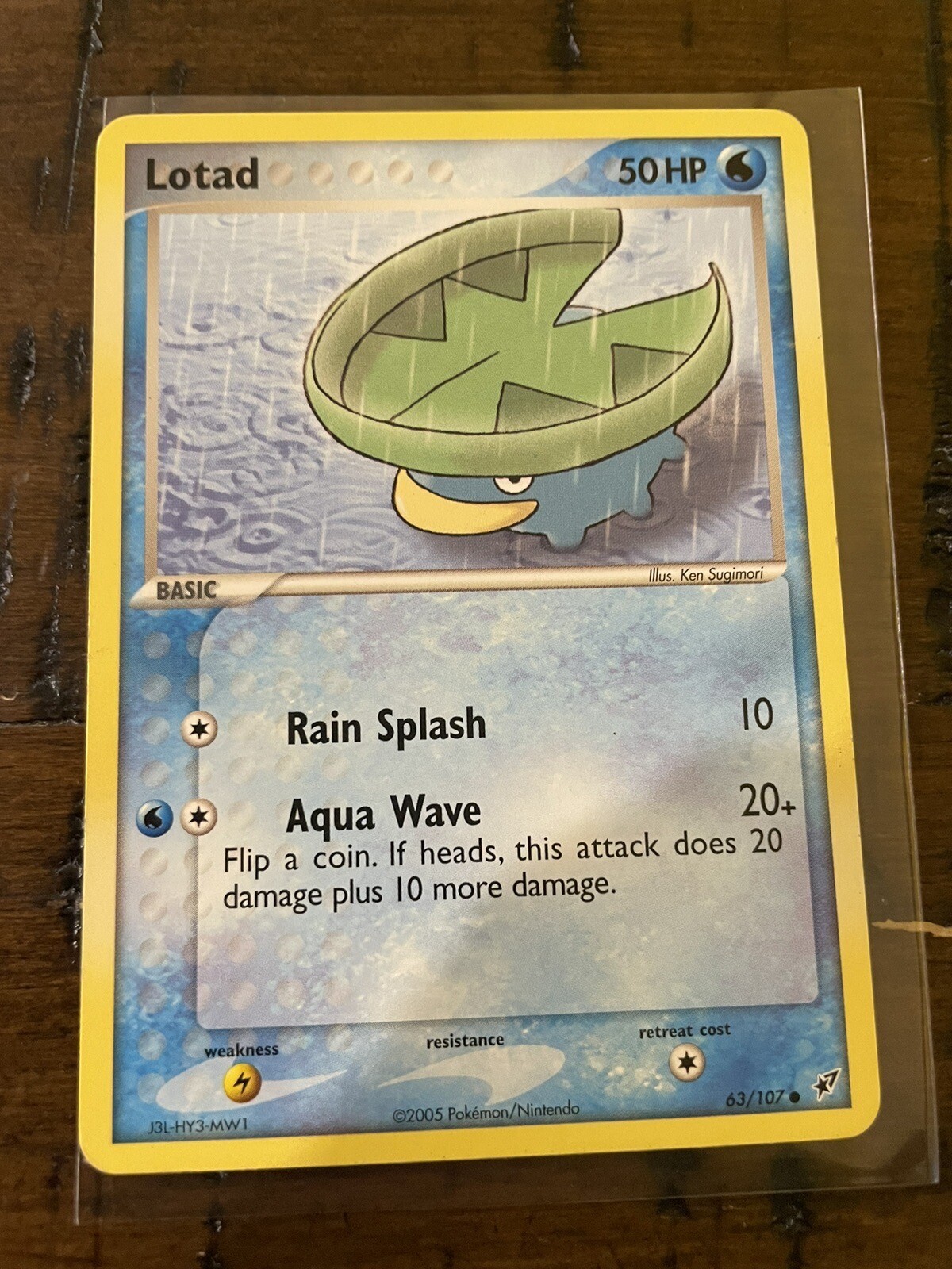 Pokémon TCG Lotad EX Deoxys 63/107 Regular Common NM