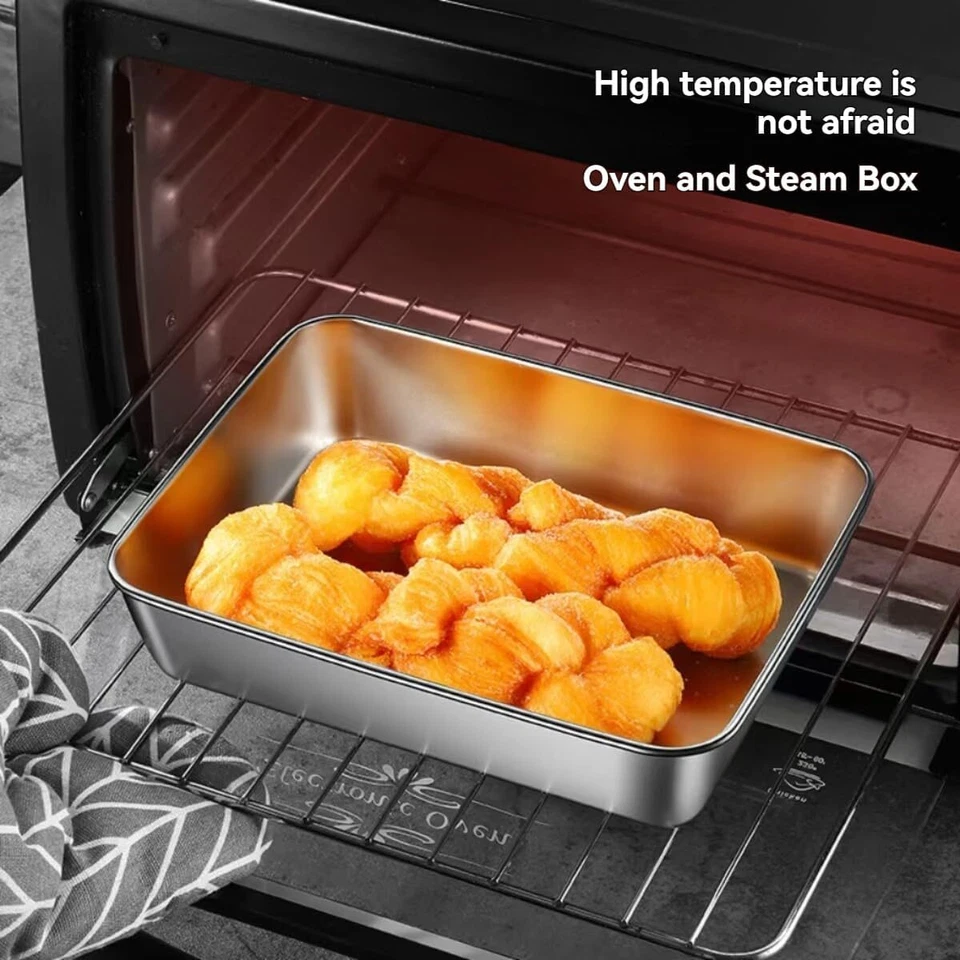 Contenedores de preparación de comidas de acero inoxidable de 6 piezas, contenedores de acero inoxidable con tapas Foto 4 de 4