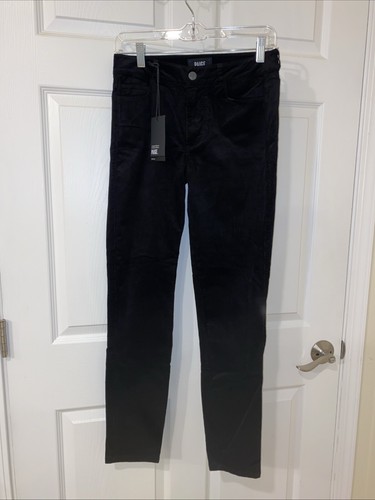 Paige Hoxton Black Women 28 Corduroy Pants NWT Ultra Skinny