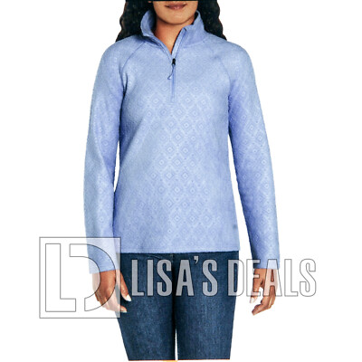 NEW! Women's Eddie Bauer Quarter (1/4) Zip Polar Fleece Pullover Top XS M L XXL
