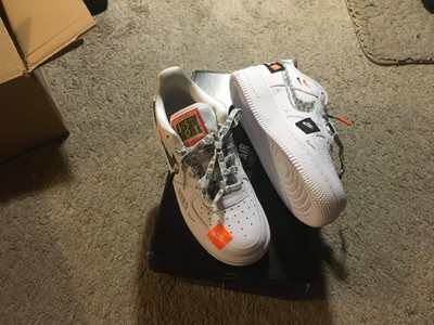 Nike Air Force One Just Do It Pack Jdi White Black Orange AO3977-100 Size  7Y | eBay