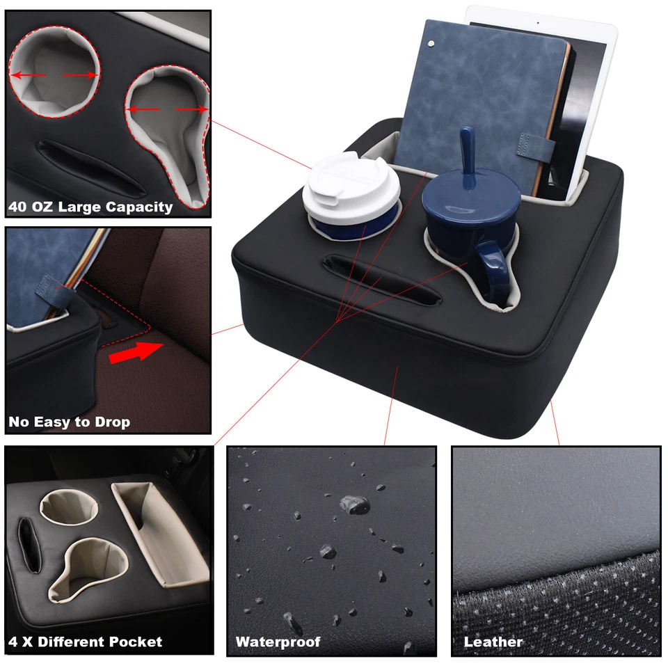 Portavasos Asiento Trasero 40oz Teléfono Bebida Organizador Remoto Para Mazda Accesorio Foto 2 de 4