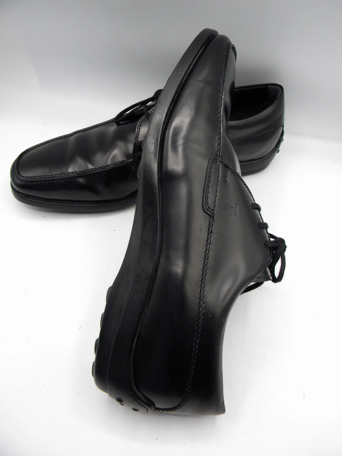 TOD’S scarpe Oxford stringate da uomo in pelle nera taglia 6 5 UK 7 5 US