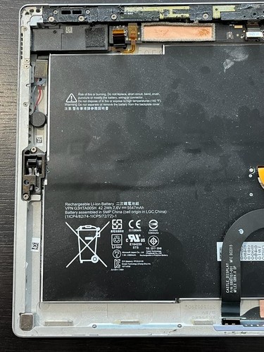 Microsoft Surface Pro 3 1631 4GB Ram 128GB WIFI 12in - Silver Spares Part - Picture 3 of 5