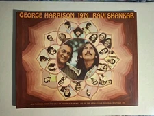 George Harrison & Ravi Shankar 1974 Dark Horse Tour Concert Program- GREAT SHAPE